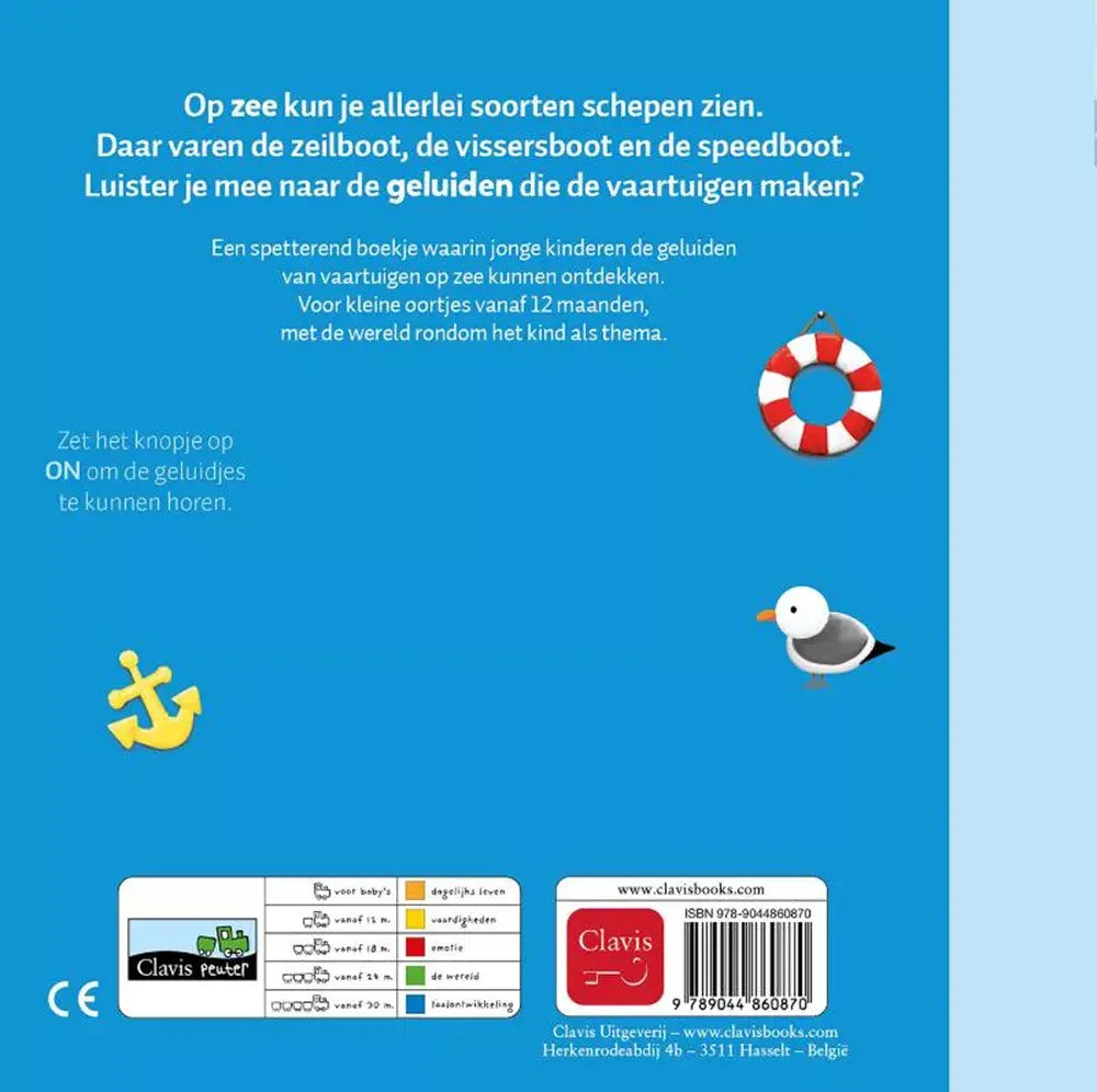 Clavis | Geluidenboekje | Dag zeilboot en andere vaartuigen | 1+