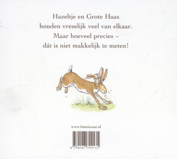 Raad eens hoeveel ik van je hou luxe kartonboek achterkant