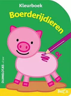 Ballon Kids | Boerderijdieren kleurboek | 2+