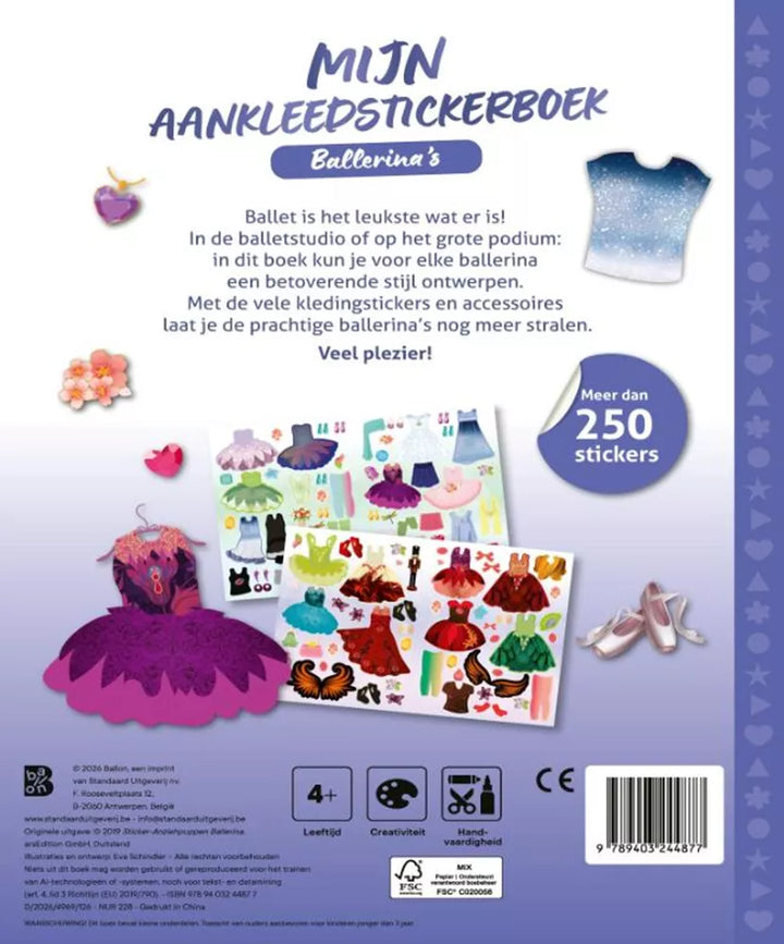 Ballon Kids | Mijn aankleedstickerboek: Ballerina&