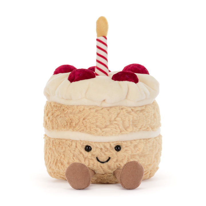Jellycat Amuseables Birthday Cake, vooraanzicht