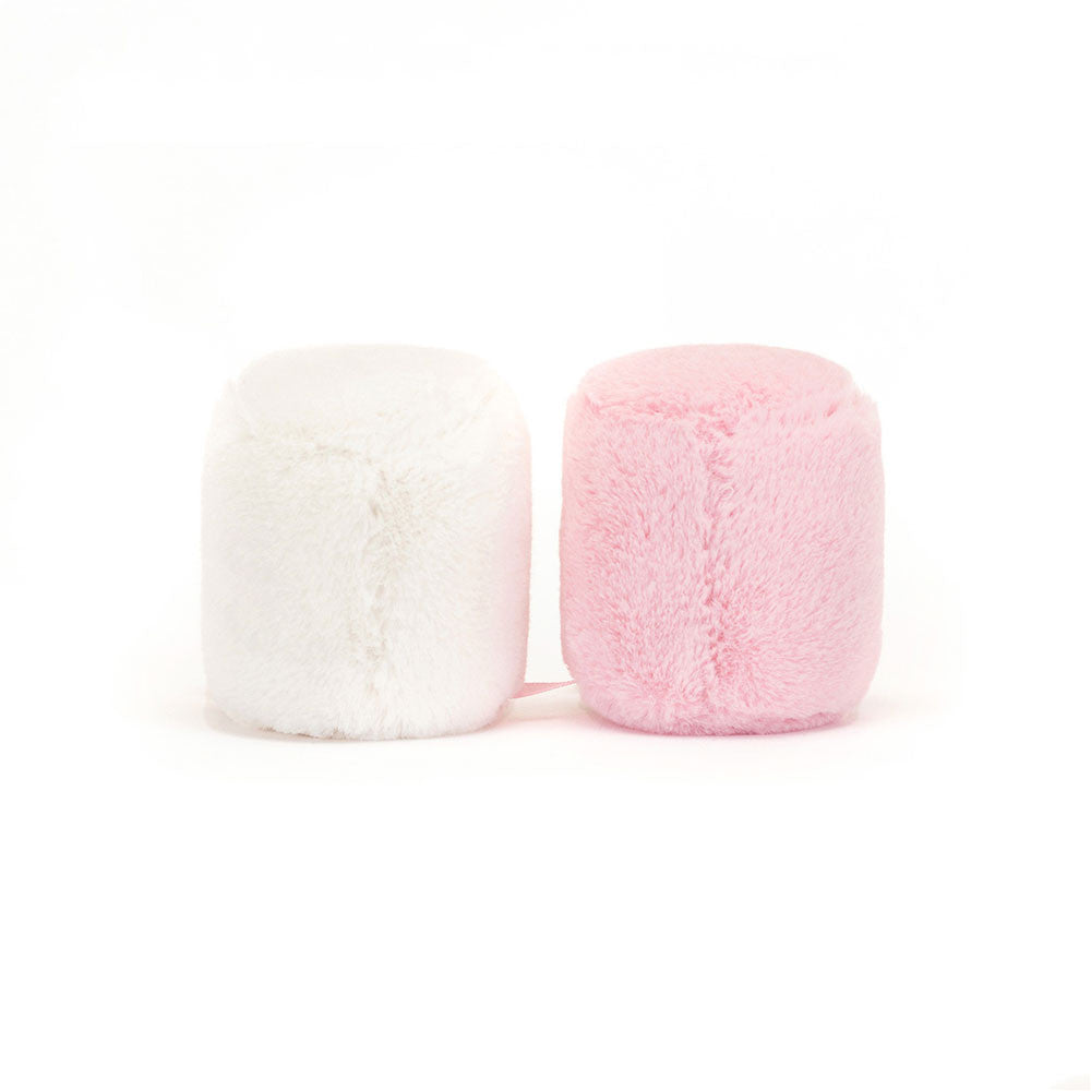 Jellycat | Amuseable Food | Amuseables Pink and White Marshmallows | 9 cm | 3+