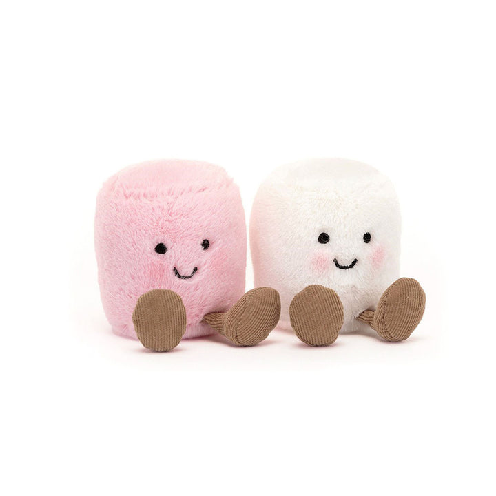Jellycat | Amuseable Food | Amuseables Pink and White Marshmallows | 9 cm | 3+
