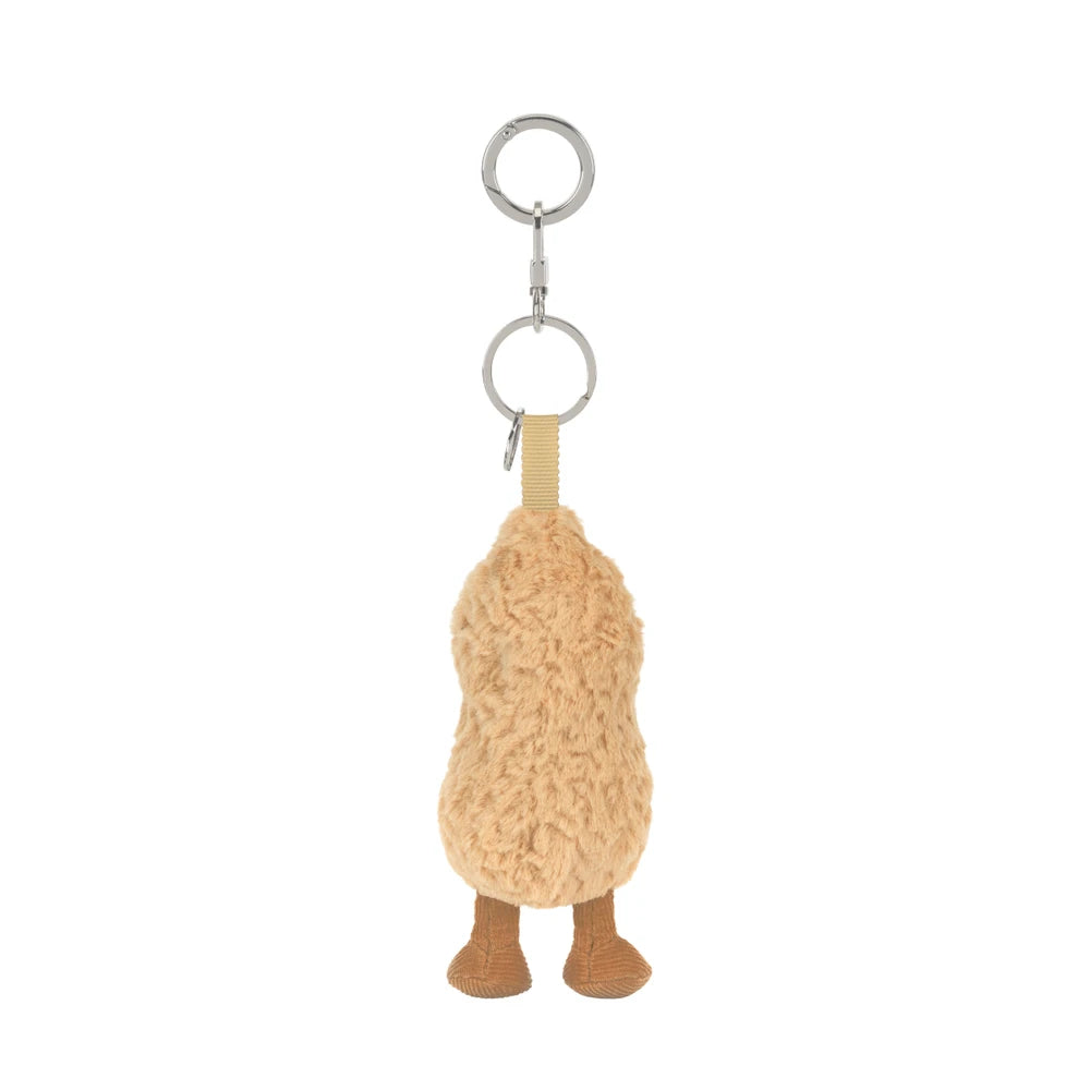 Rück- und Seitenansicht des Jellycat Amuseables Peanut Bag Charm