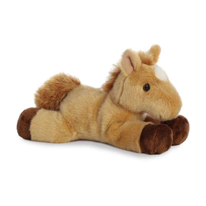 Aurora | Mini Flopsies | Prancer | Light Brown Horse | 20.5 cm | 0+