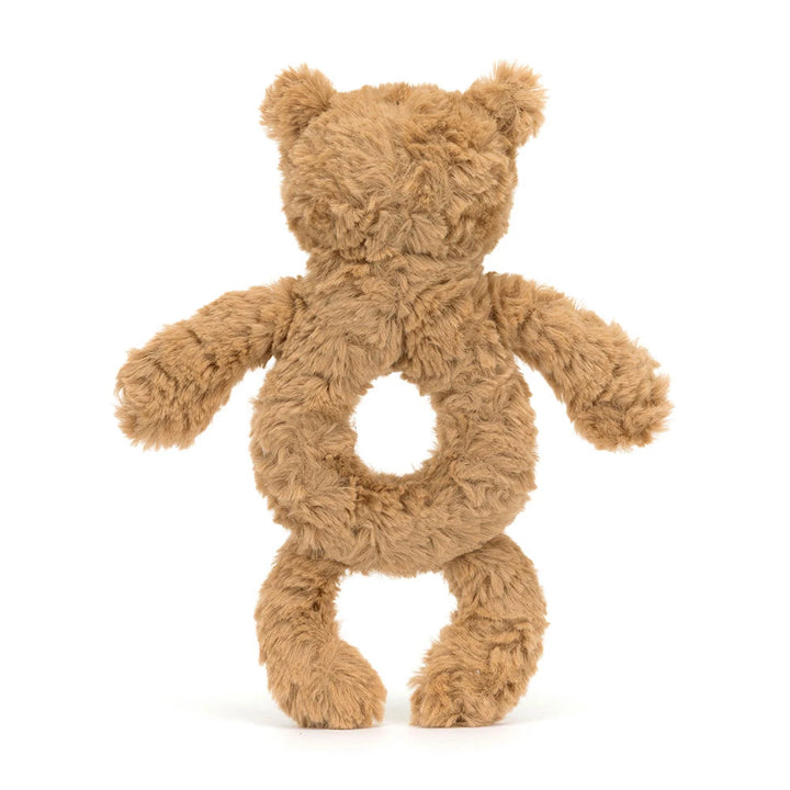 Jellycat Bartholomew Bear Ring Rattle, achteraanzicht