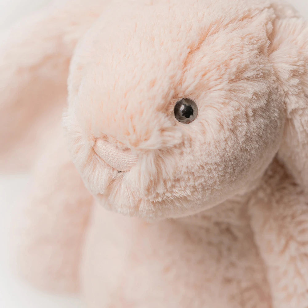 Close-up van het gezicht van Jellycat Bashful Blush Bunny Original