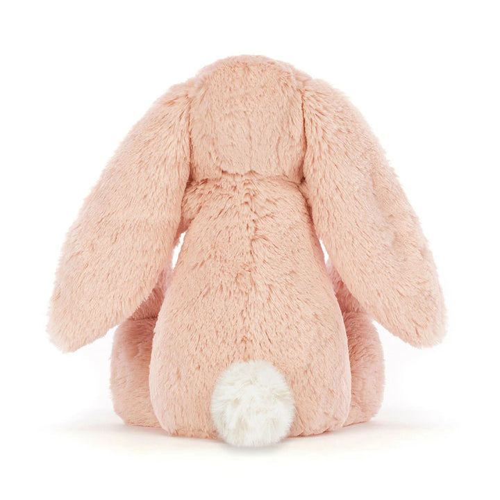 Jellycat Bashful Blush Bunny Original achteraanzicht met witte staart
