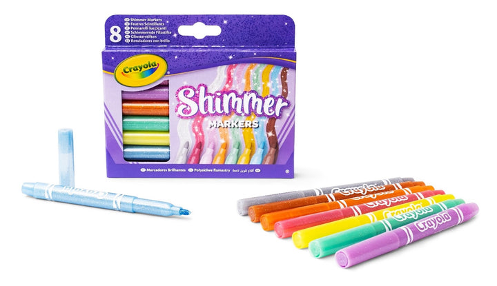 Crayola | Glitter Markers | 8 stuks | 3+