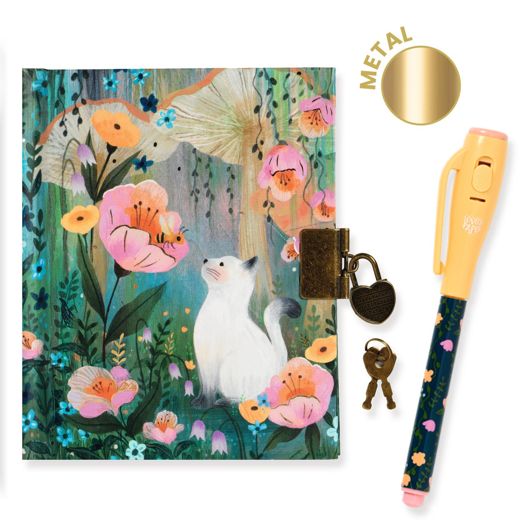 Djeco | Diary with Invisible Ink Pen | 13.5 cm | Kendra | 8+
