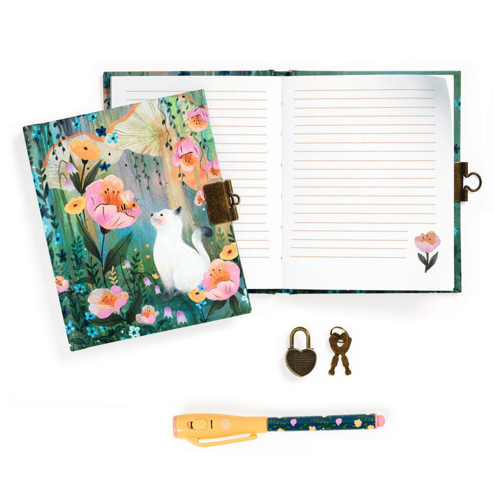 Djeco | Diary with Invisible Ink Pen | 13.5 cm | Kendra | 8+