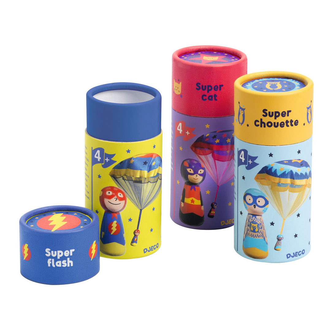 Djeco | Flying Heroes parachutist | Assorted | 4+ - second detail of the contents