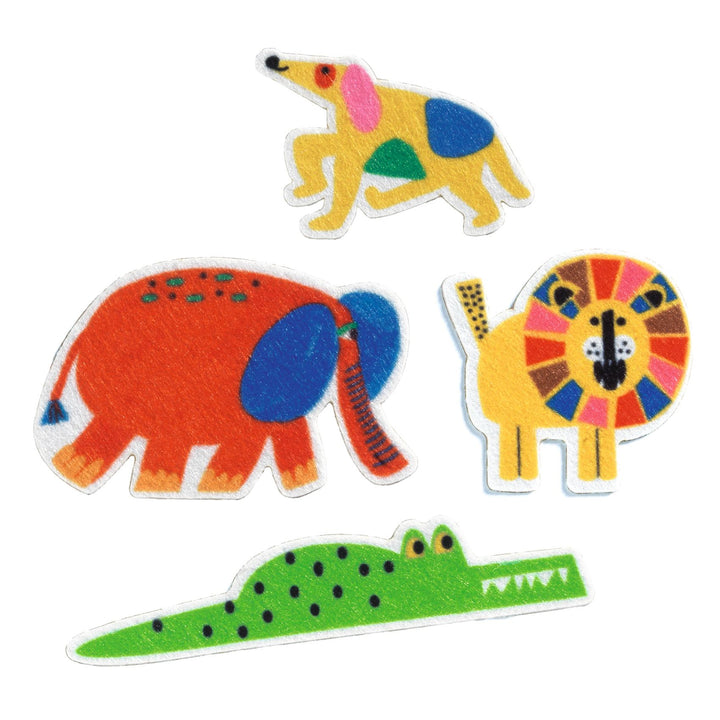 Djeco | Felt stickers | Animals everywhere! | 60 pieces | 18 months+ - detail of the contents
