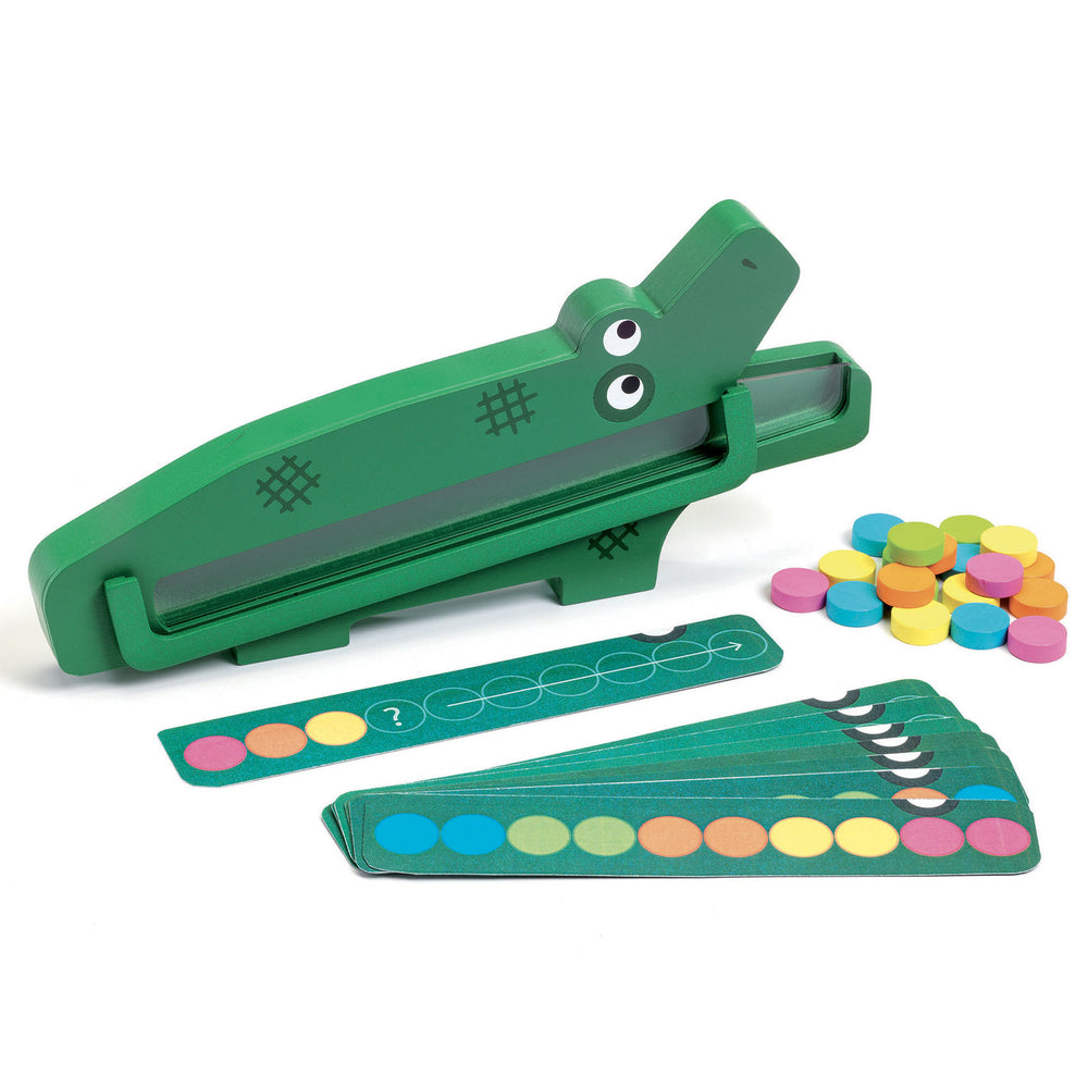 Djeco | Logicaspel | Crococroc | 3+ - inhoud en voorbeeldresultaat