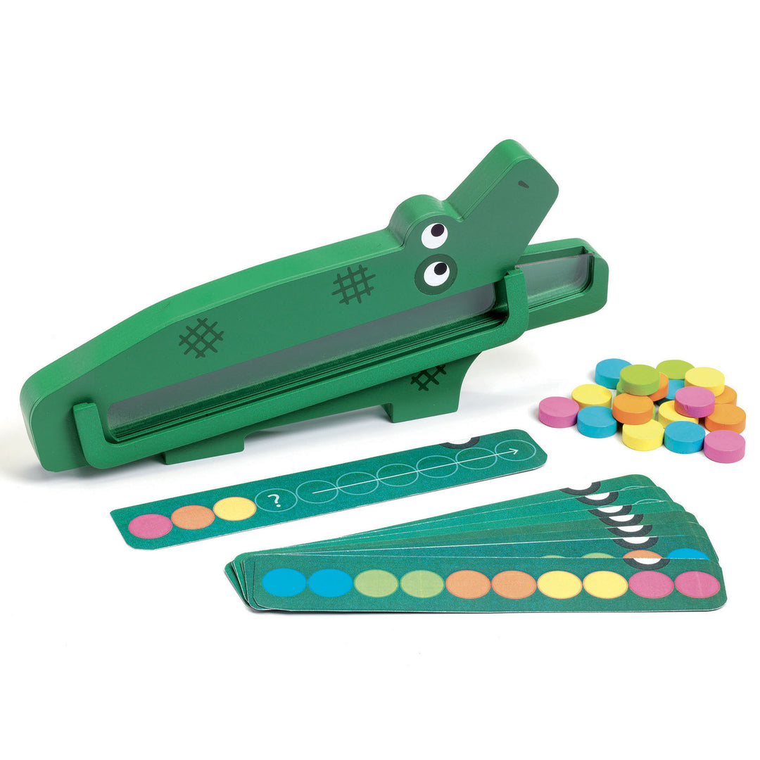 Djeco | Logicaspel | Crococroc | 3+ - inhoud en voorbeeldresultaat
