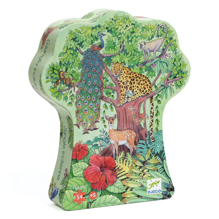 Djeco | Indiase Jungle | Puzzel 54 stukjes | 5+