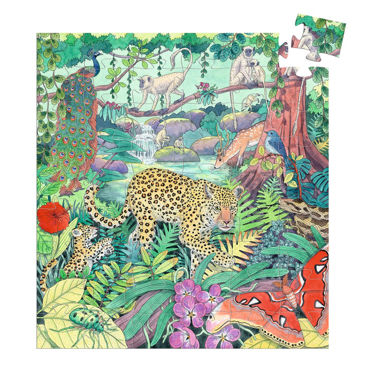 Djeco | Indiase Jungle | Puzzel 54 stukjes | 5+