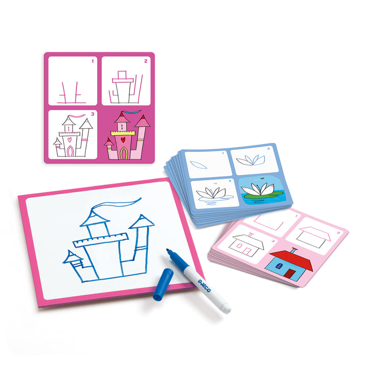 Djeco | Eduludo | Drawing Step by Step | Joséphine &amp; Co | 4-6 jaar