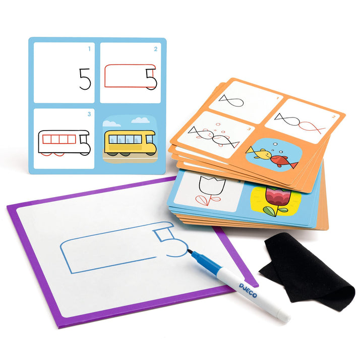 Djeco | Eduludo | Drawing Step by Step | 1, 2, 3 &amp; Co | 4-6 jaar