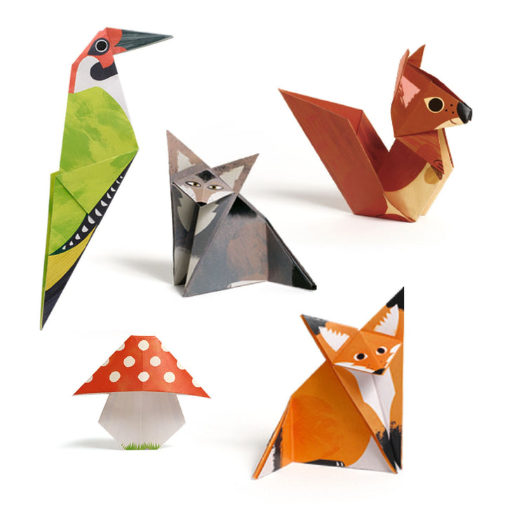 Djeco | Origami | Forest walk | 7-12 years - contents and example result