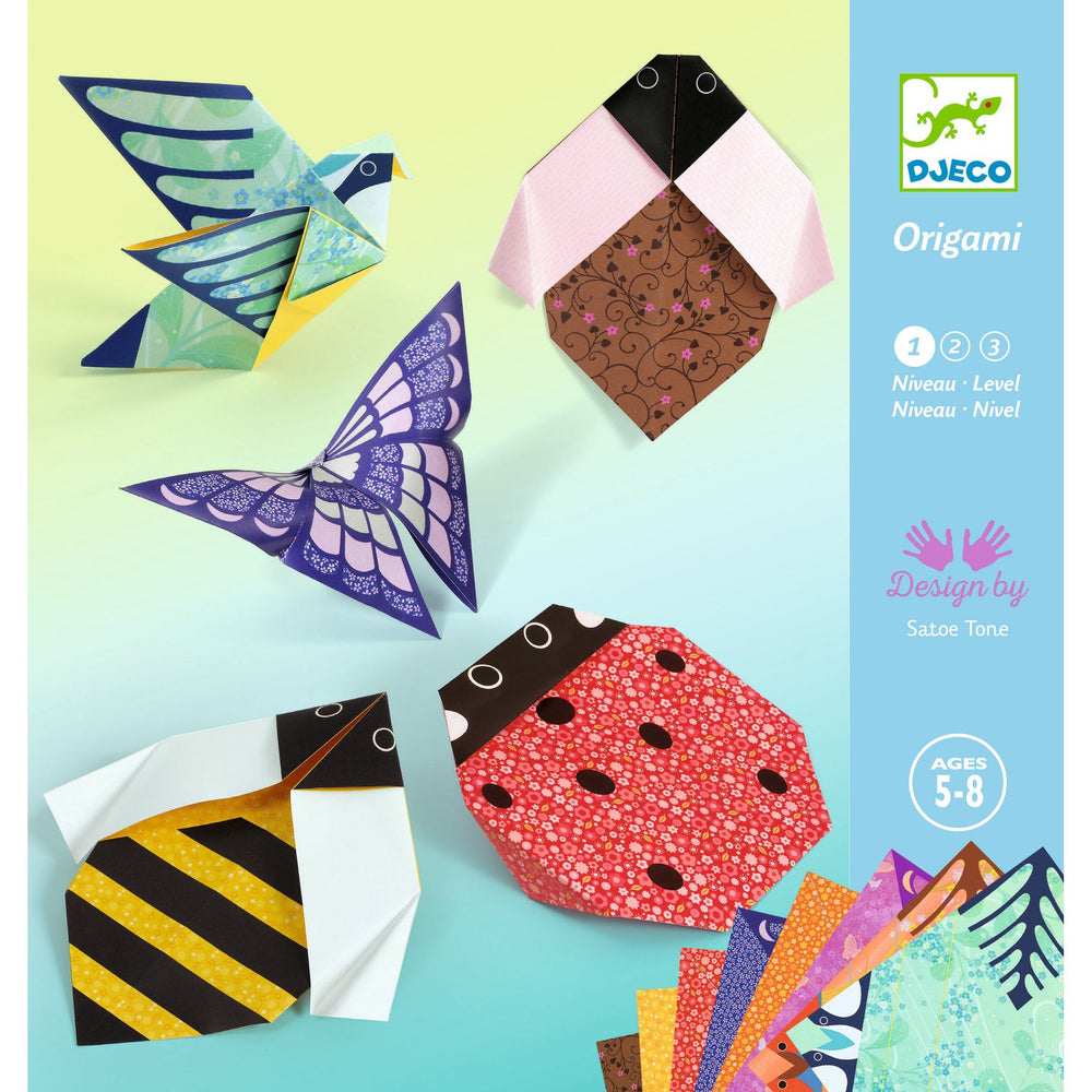 Djeco | Origami | In mijn tuin | 5-8 jaar - voorkant van de verpakking