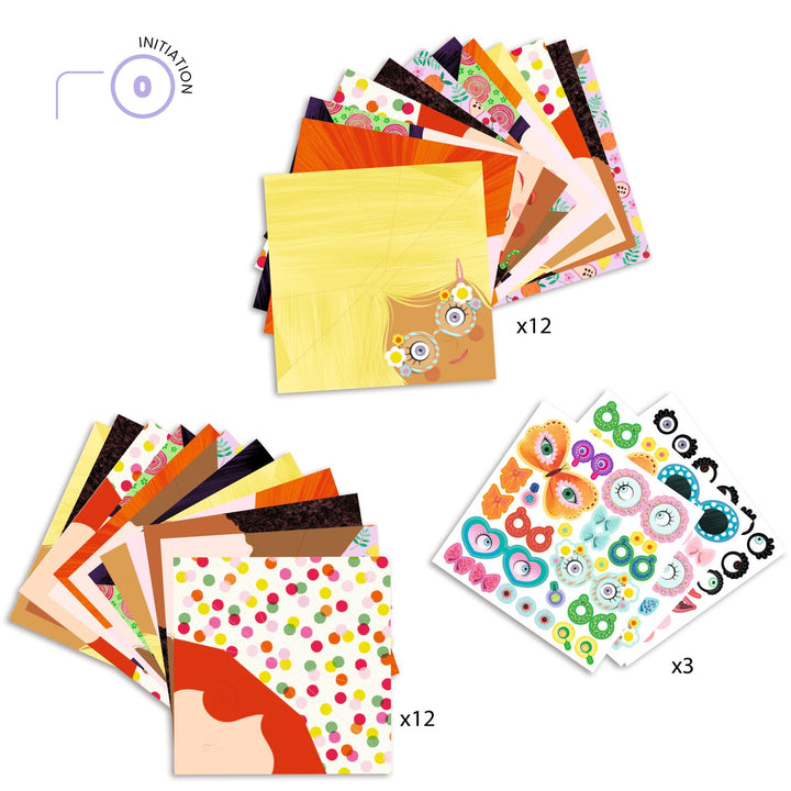 Djeco | Origami | Pretty Faces | 4-7 jaar