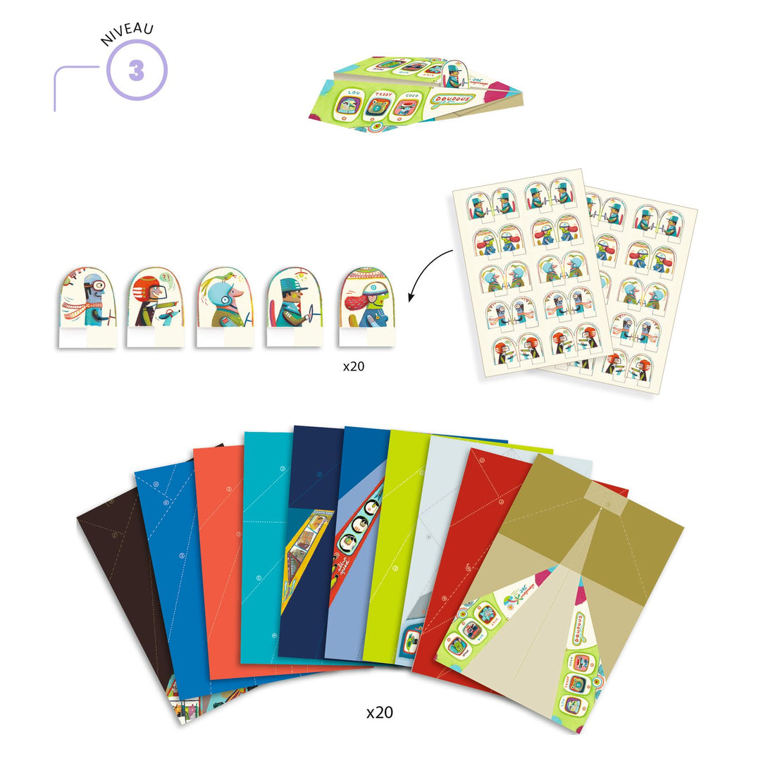 Djeco | Les Petits Cadeaux des Grands | Origami Vliegtuigjes | 7+