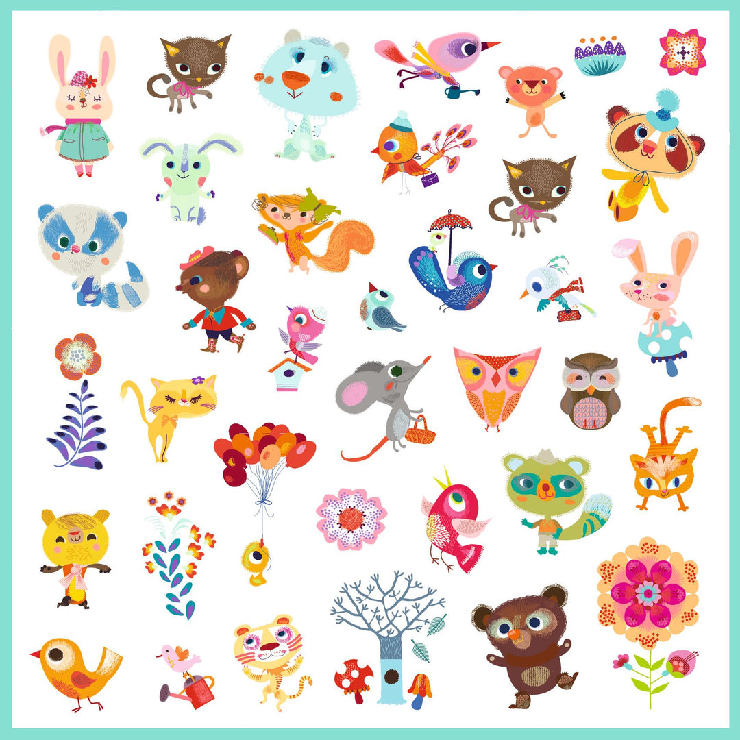 Djeco | Stickers | Little Friends | 160 stuks | 4-7 jaar