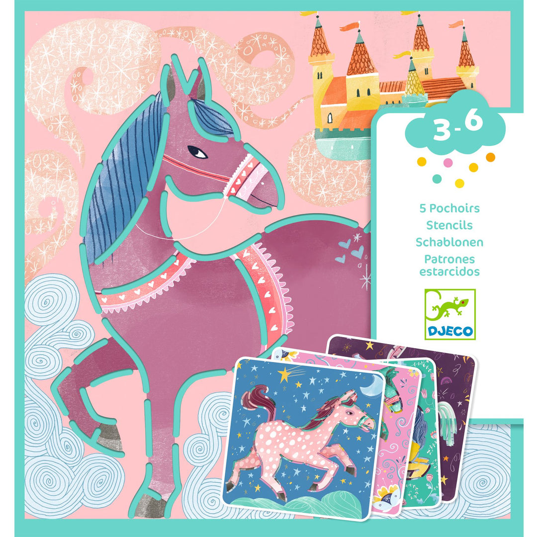Djeco | Sjablonen | Paarden | 3-6 jaar