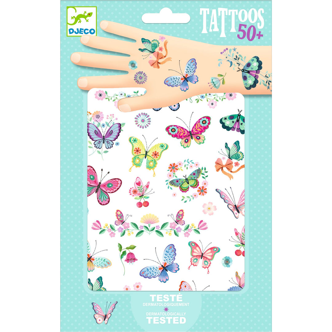 Djeco | Tattoos | Wonderbaarlijke Vlinders | 3+