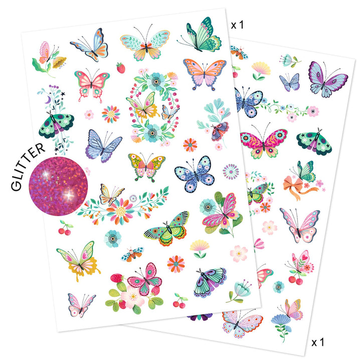 Djeco | Tattoos | Wonderbaarlijke Vlinders | 3+