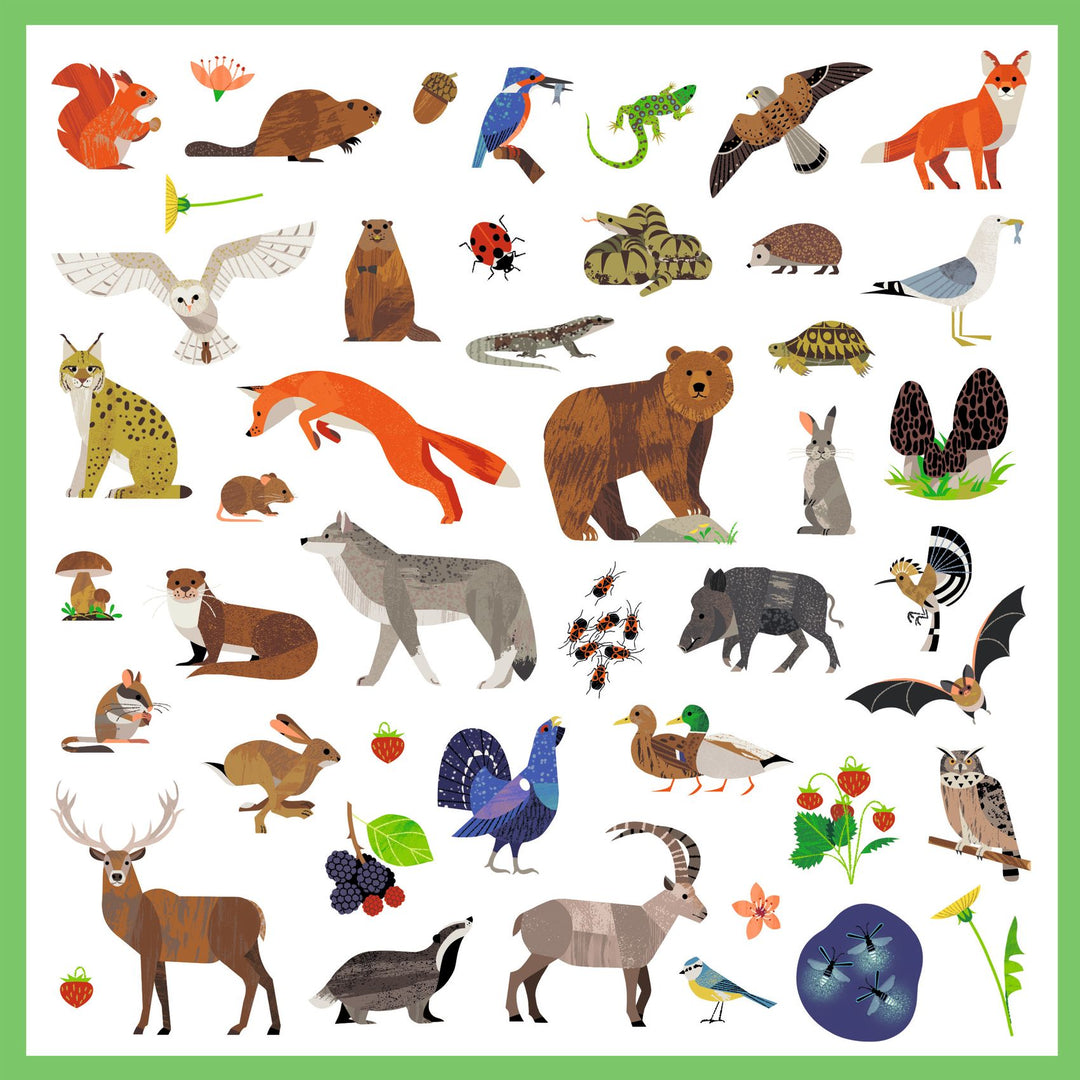 Djeco | Stickers | Fauna | 160 pieces | 4+