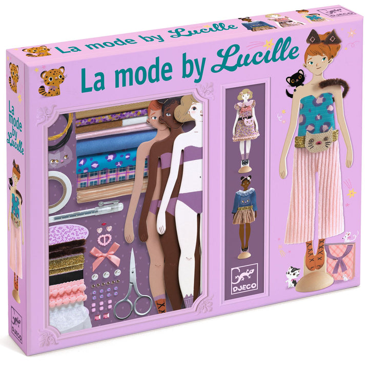 Djeco | Mode by Lucille | Modebox met echte stof | 7-12 jaar