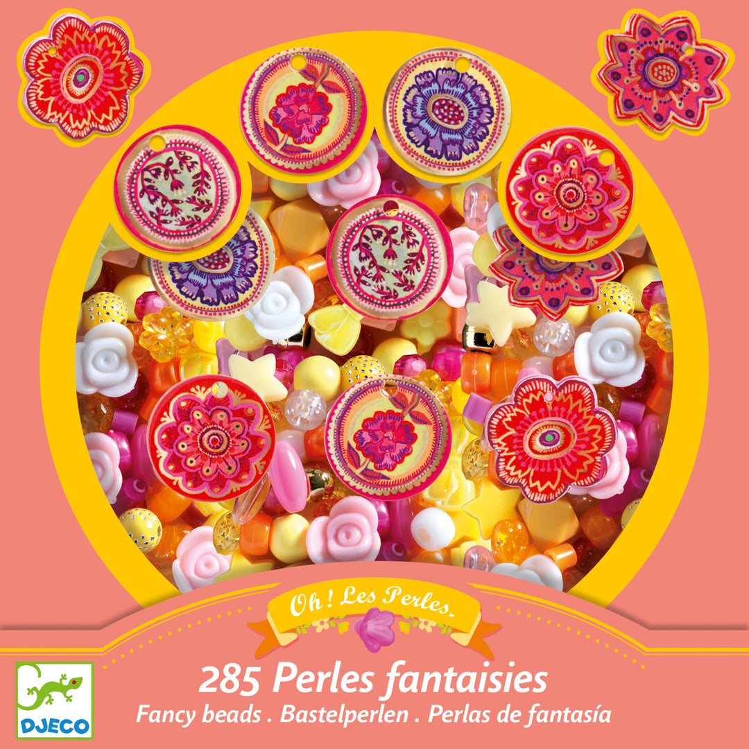 Djeco | Fancy Beads | Flowers | Acrylkralen | 6-10 jaar