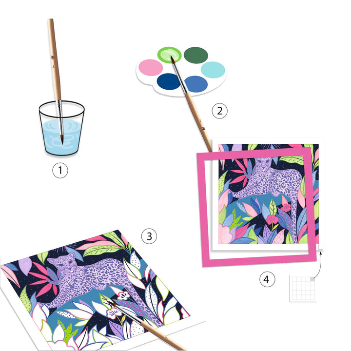 Djeco | Watercolour painting | Selva | 5-8 years - third detail of the contents