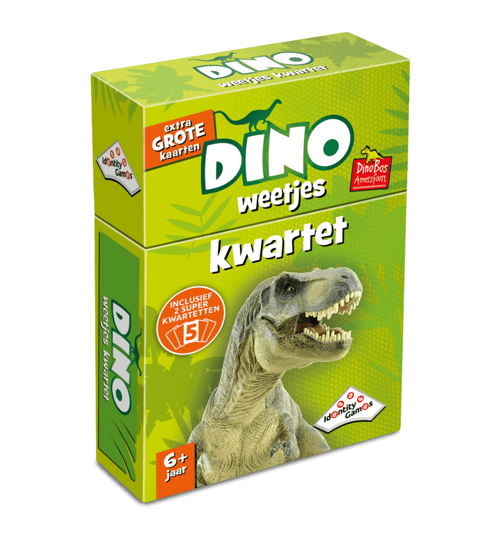 Speldoos van Identity Games Weetjes Kwartet Dino