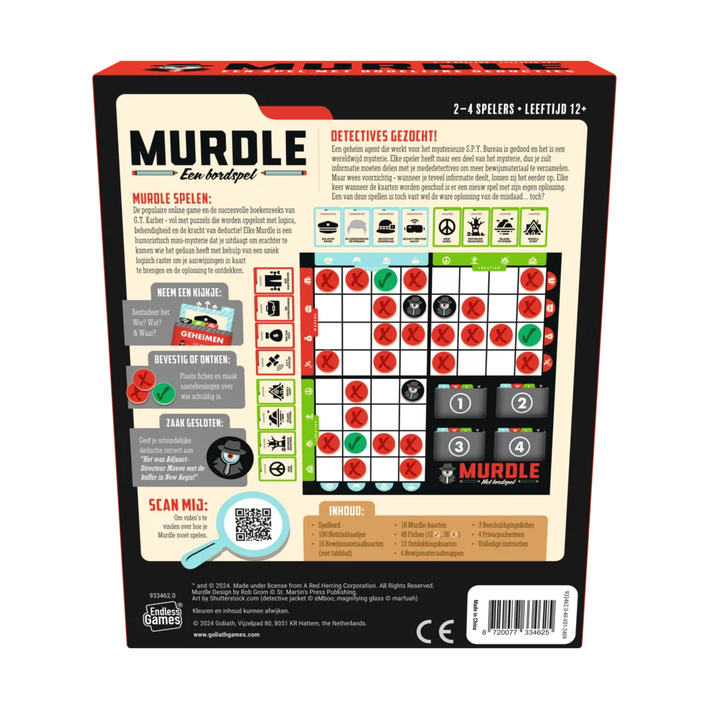 Goliath | Murdle | Het Bordspel | 12+