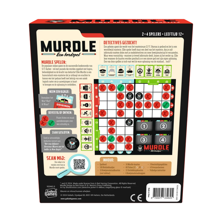 Goliath | Murdle | Het Bordspel | 12+