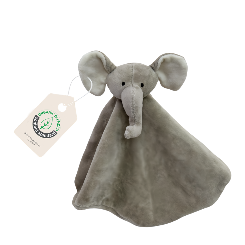 Cute by Felix knuffeldoekje Elvis de olifant met biologisch katoen