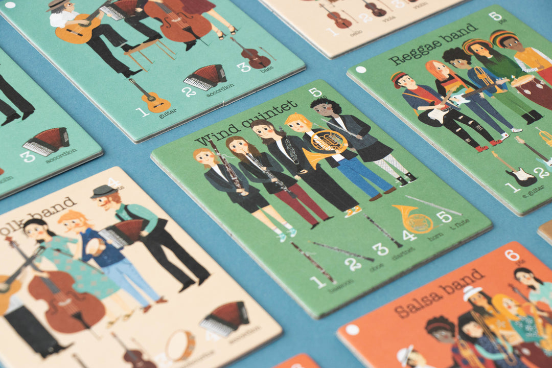 Musical ensembles shown on the Il Concerto playing cards