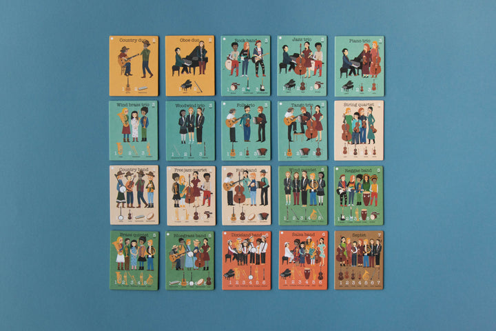 Overview of the musical ensemble cards from Il Concerto