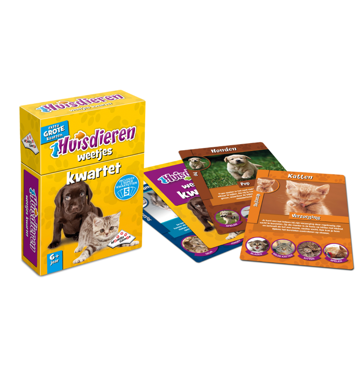 Boîte et cartes du jeu de familles Identity Games Animaux de compagnie