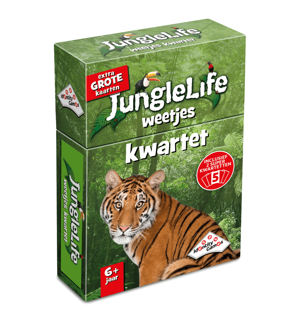 Speldoos van Identity Games Weetjes Kwartet Junglelife