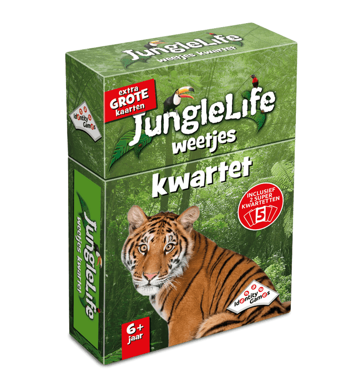 Speldoos van Identity Games Weetjes Kwartet Junglelife
