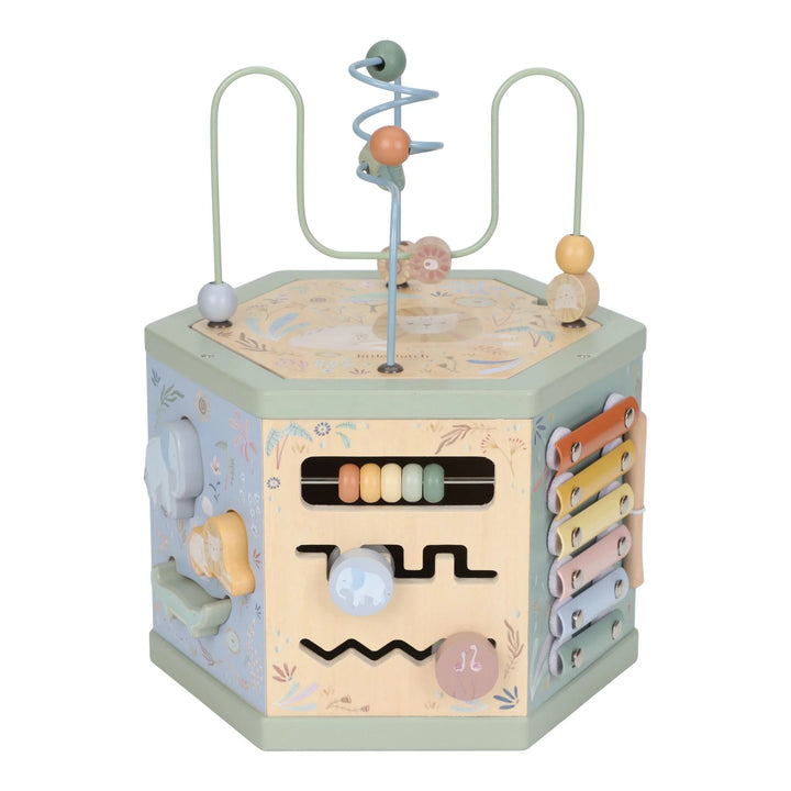 Little Dutch | Houten Activiteiten Zeshoek | Safari Friends | 33 cm | +18 mnd