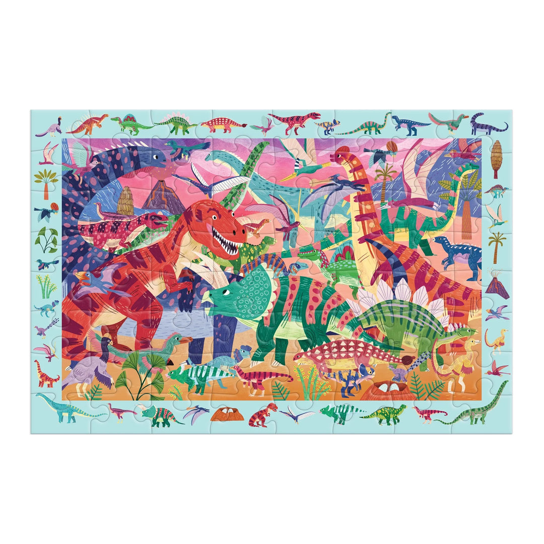 Mudpuppy | Search &amp; Find Puzzle | Mighty Dinosaurs | 64 Pieces | Ages 4+
