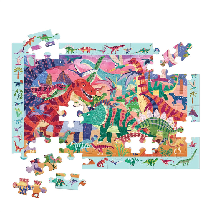 Mudpuppy | Search &amp; Find Puzzle | Mighty Dinosaurs | 64 Pieces | Ages 4+