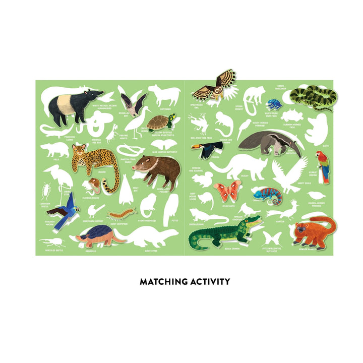 Mudpuppy | Herbruikbare Stickeractiviteitenset | Regenwoud | 3+