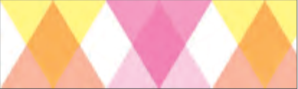 Muster des mt Washi-Tapes Triangle and diamond pink: Rauten und Dreiecke in Rosa und Orange