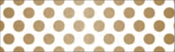Pattern of mt Dot gold 2 washi tape: gold-coloured dots on a pale background
